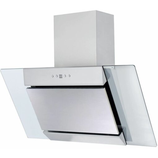 Sia 90cm Stainless Steel Angled Chimney Cooker Hood Kitchen Extractor Fan