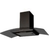 Sia CGHS90BL 90cm Curved Black Glass Cooker Hood Kitchen Extractor Fan