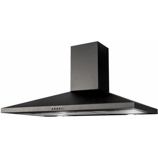 Sia CHL100BL 100cm Pyramid Chimney Cooker Hood Kitchen Extractor Fan In Black