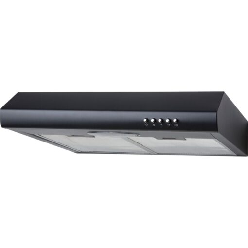 Sia STE50BL 50cm Black Slimline Visor Cooker Hood Kitchen Extractor Fan