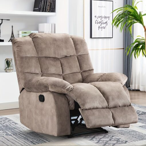 Sienda Recliners Single Recliner Chairs For Adults, Breathable Fabric Reclining Chair Manual Sofas For Living Room