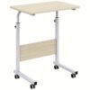 Soges Adjustable , Available In 23.6 And 31.5 Inches, Small Rolling Laptop Table, Movable Sit-stand Desk Cart, Portable Standing Computer Tray For