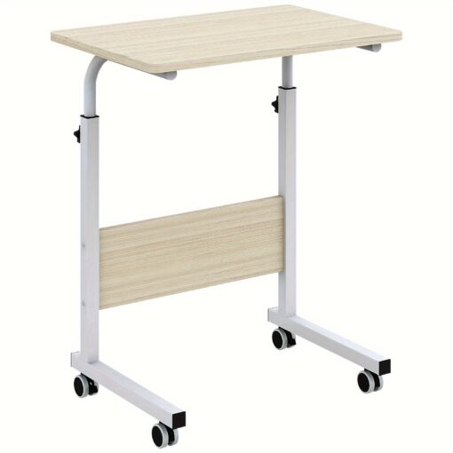 Soges Adjustable , Available In 23.6 And 31.5 Inches, Small Rolling Laptop Table, Movable Sit-stand Desk Cart, Portable Standing Computer Tray For