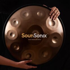 Sounsonix Handpan - Stainless Steel Aisi 430, D Minor - Kurd 10, 440 Hz, 10 Notes 22 Inches, Handcrafted Steel Hand Pan Drum, Complete Set With Bag