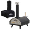 Stainless Steel Countertop Wood-Burning Pizza Oven