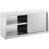 Stainless Steel Wall Hanging Cabinet Sliding Doors 120x45cm