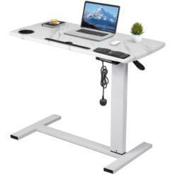 Standing Desk Height Adjustable Sit Stand Over Bed Laptop Table Shelf usb - Levede