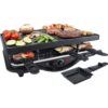 Steba - Premium Electric Cast Raclette for 8 people - Steel - L15 x W45 x H30 cm - Black