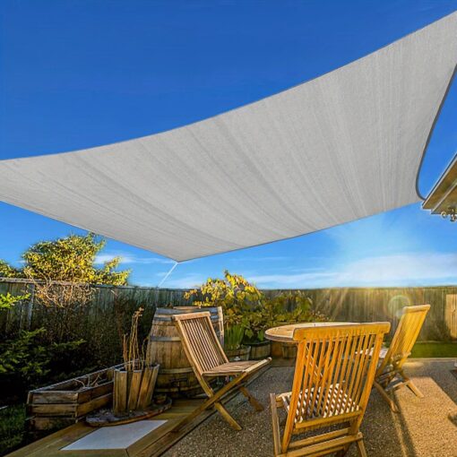 Sun Shade Sail 20'x26' Rectangle Shade Sunshade Deck Awning Shade For Patio Backyard Garden