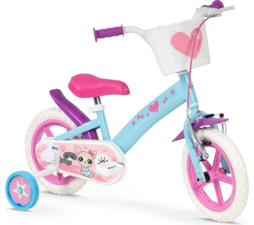 TOIMSA Pets 12" Kids' Bike - Blue & Pink, Pink,Blue