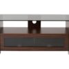 TTAP Elegance 1250 ELECAB-1250-WAL 1250 mm TV Stand - Grey & Walnut, Silver/Grey,Brown