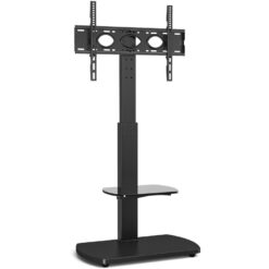 TTAP FS1-BLK Up to 55" TV Stand with Bracket - Black, Black