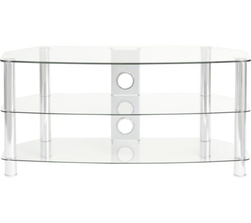 TTAP Vantage 1200 mm TV Stand - Chrome, Silver/Grey