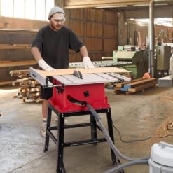 Table Saw, 10 Inch 15a Multifunctional Saw With Stand & Push Stick, 90 Cross Cut & 0-45 Bevel Cut, 5000rpm, Adjustable Blade Height For Woodworking