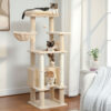 Tall 55 Inches Multi-level Cat Tree Cat Tower For Large Cats With Sisal-covered Scratching Post, Perch For Nap, Cozy Spacious Cat Condo, Cat Activity