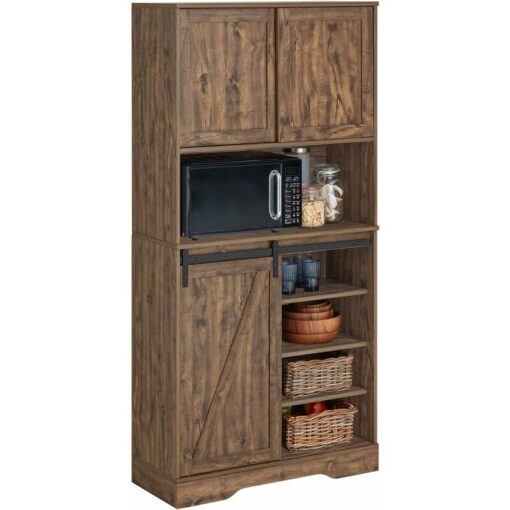 Tall Kitchen Cupboard Kitchen Cabinet,FSB83-N - Sobuy