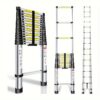 Telescoping Ladder 20.3ft, Telescopic Extension Ladder, Aluminum Alloy Folding Ladder Portable Multi-purpose For Indoor Outdoor Work, Heavy Duty 330