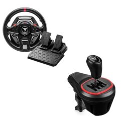 Thrustmaster T128 Racing Wheel & Pedals & TH8S Shifter Bundle