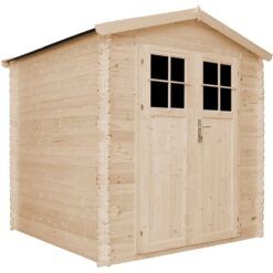 Timbela - Wooden Garden Shed - H218 x 206 x 216 cm / 3.53 m2 - Sheds and Outdoor Storage - Door with high quality lock, 19 mm planks - Bike shed,