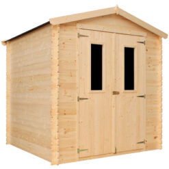 Timbela - Wooden Garden Shed - H218 x 206 x 216 cm / 3.53 m2 - Sheds and Outdoor Storage - Wooden garden storage shed, 19 mm planks - Bike shed,