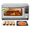 ' Toaster Oven Air Fryer With Flashwave Ultra-rapid Heat Technology, 1750w, 24qt, Fits 6 Slices And 12" Pizza, Stainless Steel, Convection Toaster