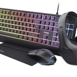 Trust Quadrox Keyboard, Mouse, Headset & Mat Gaming Bundle