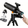 Tw1 Smart Digital Astronomy Telescope, 500mm Long Length, Compact And Portable, Hd Video, Wifi Connected, 1600x Magnification, With App For Adults