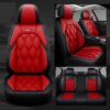 Universal Durable Faux Leather Car Seat Covers For All Seasons, Fashionable And High-end Seat Covers, Specially Designed For Five-seater Cars,