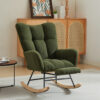 Upholstered Backrest, Armchair Wood For , ,