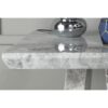 Urban Deco - Grey Marble Side Table Triangular Base- mln-gr-st - grey