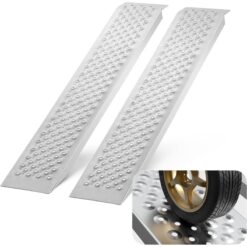 Vevor - 47.2' x 8.5' Aluminum Ramps, 880 lbs Capacity Loading Ramps for Motorcycle/Dirt Bike/Trailer/ATV/UTV/Garden Tractor/Lawn Mower, 2PCS