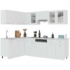 Vidaxl - 11 Piece Kitchen Cabinet Set White Engineered Wood