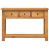 Vidaxl - Console Table 110x35x75 cm Solid Oak Wood