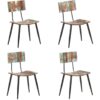 Vidaxl - Dining Chairs 4 pcs Solid Reclaimed Wood