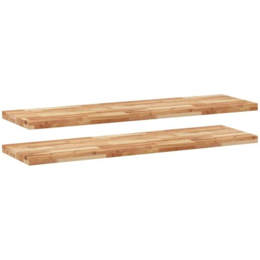 Vidaxl - Floating Shelves 2 pcs 140x40x4 cm Oil Finished Solid Wood Acacia