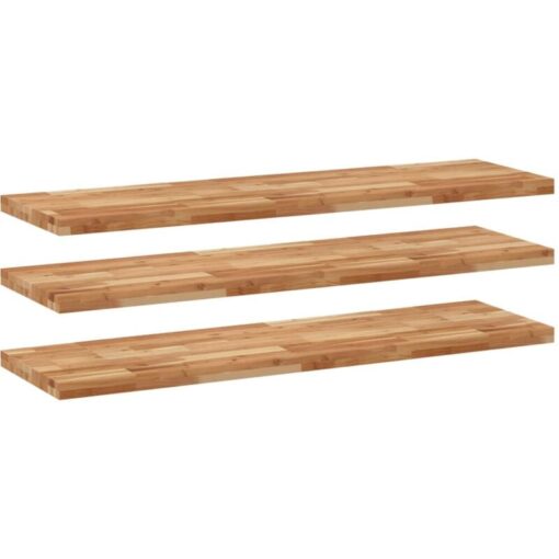 Vidaxl - Floating Shelves 3 pcs 140x40x4 cm Oil Finished Solid Wood Acacia