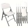 Vwd Folding Chair, 4 Pack Plastic Folding Chair, Event Chair, Indoor Outdoor Portable Stackable Commercial Chairs With Steel Frame For Events Office