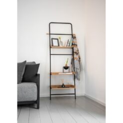 WENKO Loft Floor Standing Shelf, Living Shelf, Bathroom Shelf Made of Bamboo