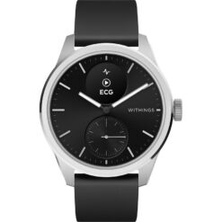 WITHINGS ScanWatch 2 Hybrid Smart Watch - Black, 42 mm, Black