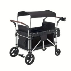 Wagons Carts Foldable Wagon Cart Featuring 4 High Seat With 5-point Harnesses And Adjustable Foldable Double Wagon Stroller For Garden Stroller