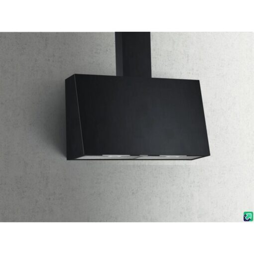 Wall hood 90 cm. - Black - 800 m3/h - Baraldi