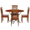 Warrensville Dining Table Set Solid Acacia Wood