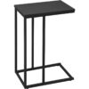 Woltu - Bedside Sofa Side Table C-Shaped Coffee End Laptop Desk for Living Room Black