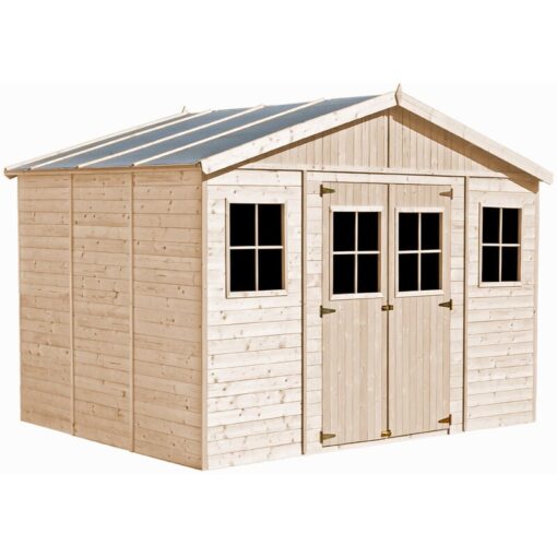 Wooden Garden Shed- Apex Shiplap Wooden Shed 14x11 ft/12m2 - Sheds and Outdoor Storage - 17 mm planks - Bike shed, Garden outdoor workshop space