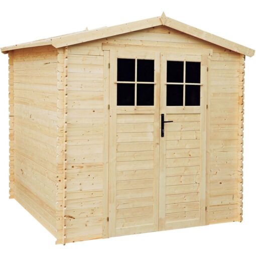 Wooden Garden Shed- Pent Shiplap Wooden Shed 8 x 7 ft /4.33 m2 - Sheds and Outdoor Storage - Wooden garden storage shed, 19 mm planks - Bike shed,