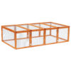 Wooden Rabbit Hutch Cage 6ft With Wire Mesh, Openable Roof, For Outdoor, 181 X 100 X 48 Cm