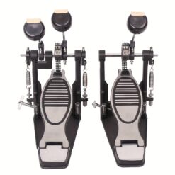 Wool Felt Hammer Pedal Professional Double Bass Drum Pedal Black