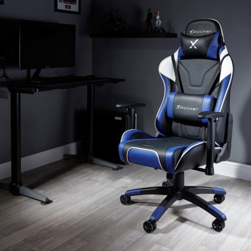 X Rocker Agility Esport Office Gaming Chair - Blue