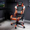 X Rocker Agility Esport Office Gaming Chair - Orange