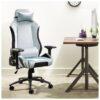 X Rocker Messina Fabric Gaming Office Chair - Silver